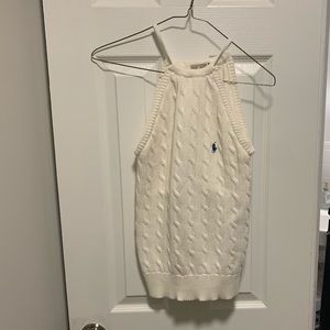 Ralph Lauren white halter top 🤍🦋 like new!